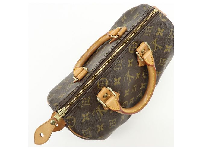Louis Vuitton Monogram Speedy 25 Boston Bag Hand Bag Brown M41528 - vista 18
