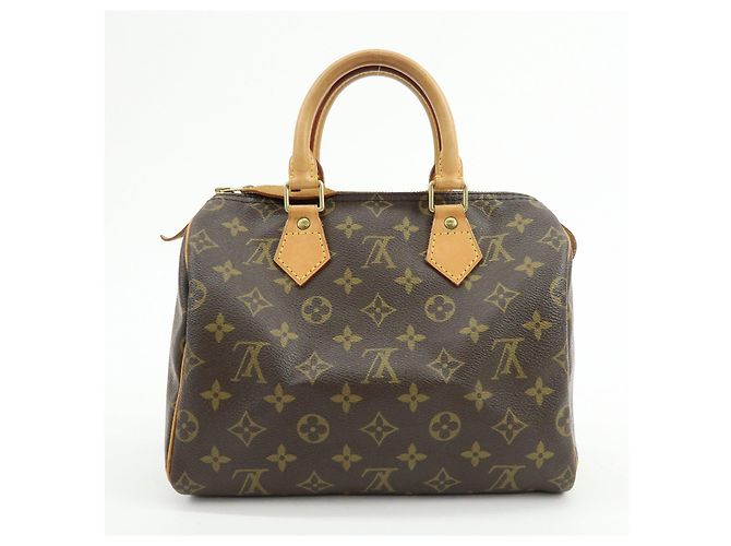 Louis Vuitton Monogram Speedy 25 Boston Bag Hand Bag Brown M41528 - vista 2