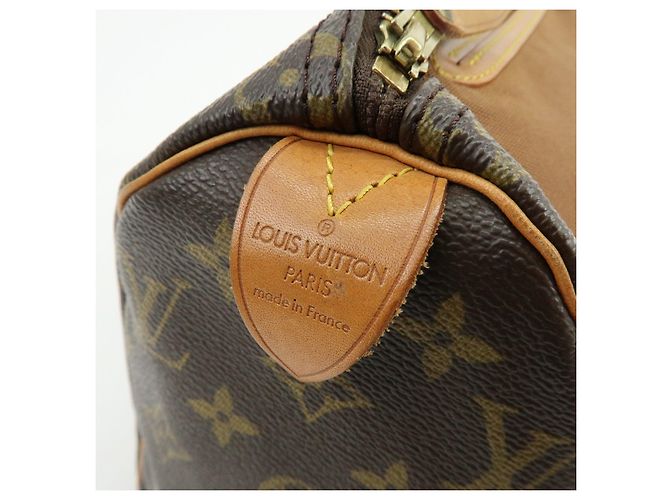 Louis Vuitton Monogram Speedy 25 Boston Bag Hand Bag Brown M41528 - vista 23