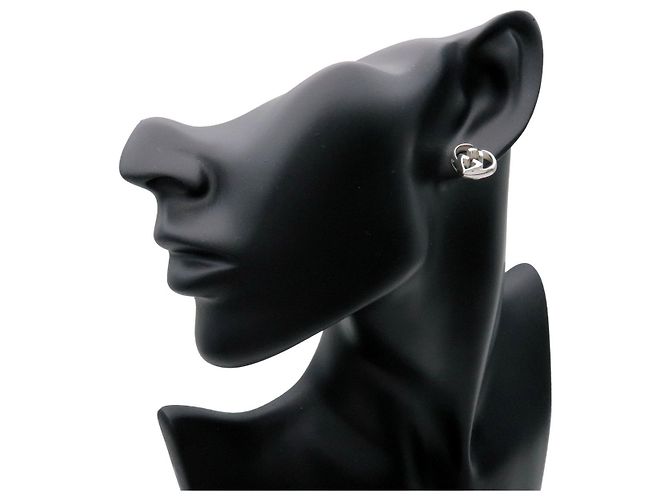 GUCCI Orecchini Interlocking G Heart Shape SV925 Silver - vista 6