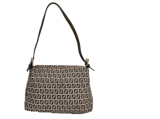 Fendi Zucchino Mamma Baguette Canvas Medium Tasche - Ansicht 2