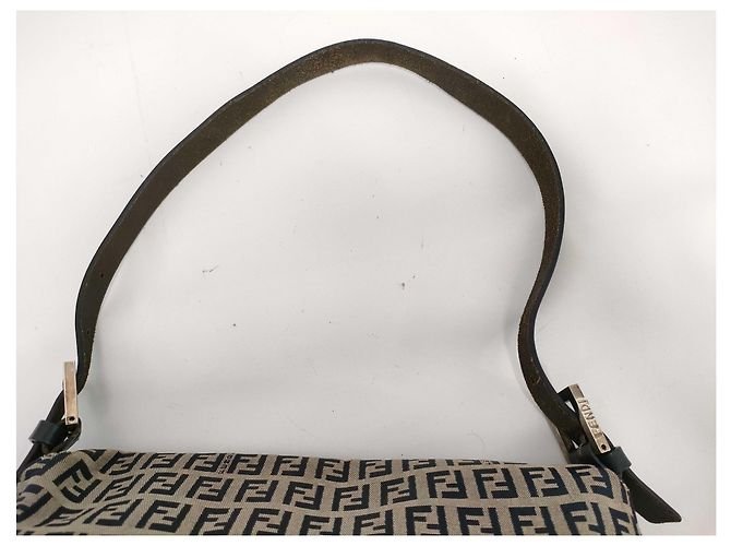 Fendi Zucchino Mamma Baguette Canvas Medium Tasche - Ansicht 4