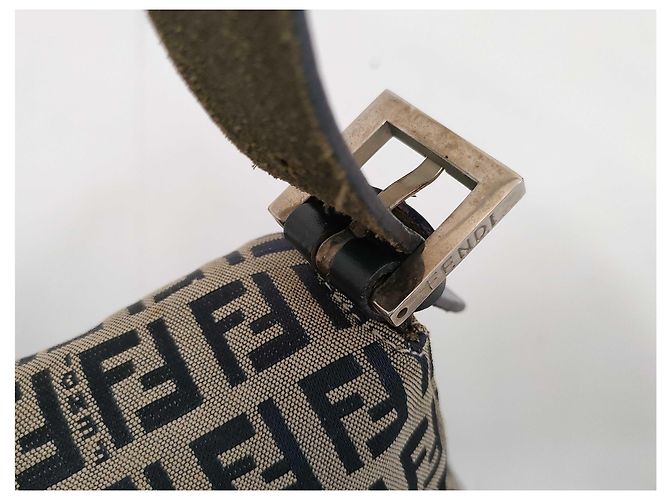 Fendi Zucchino Mamma Baguette Canvas Medium Tasche - Ansicht 6