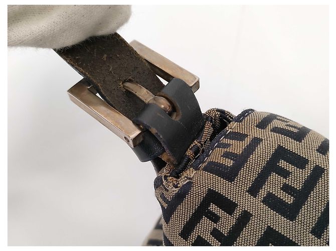 Fendi Zucchino Mamma Baguette Canvas Medium Tasche - Ansicht 7