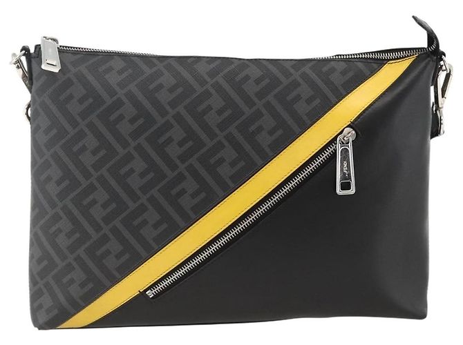 Fendi Bolso Zucca PVC Negro - vista 13