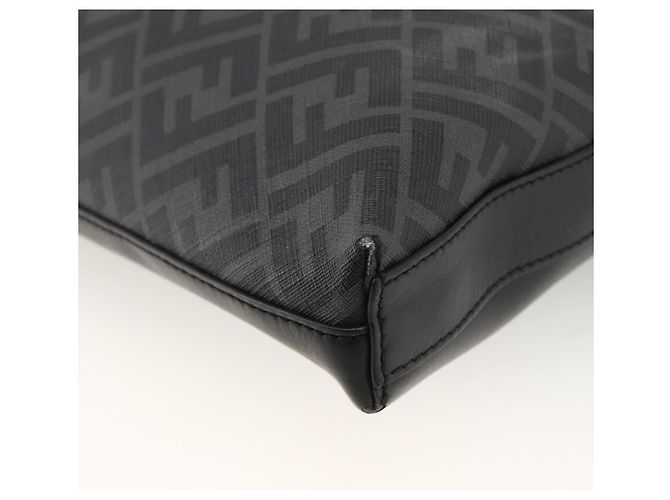 Fendi Bolso Zucca PVC Negro - vista 9