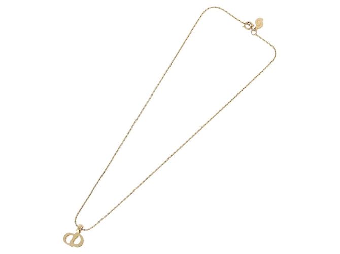 Collana Christian Dior Logo CD Metallo Dorato - vista 8