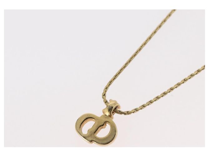 Collana Christian Dior Logo CD Metallo Dorato - vista 9