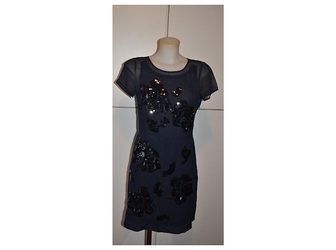 DKNY Abito con Paillettes Blu Navy - vista 2