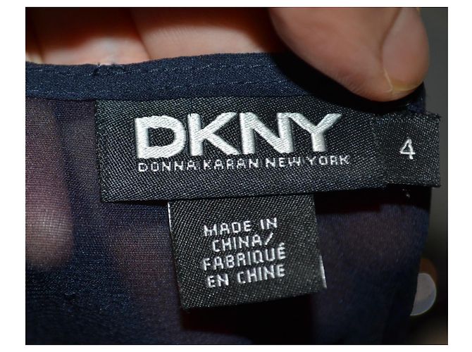DKNY Abito con Paillettes Blu Navy - vista 6