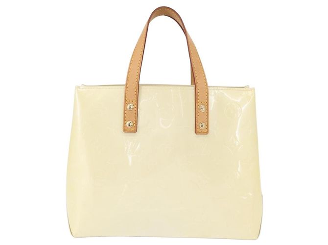 Louis Vuitton Monogram Vernis Reade PM Borsa a Mano Perle - vista 13