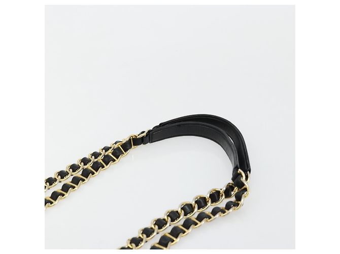 PRADA Chain Shoulder Bag Leather Black Gold Auth yk18939 - Jerrillo - vista 14