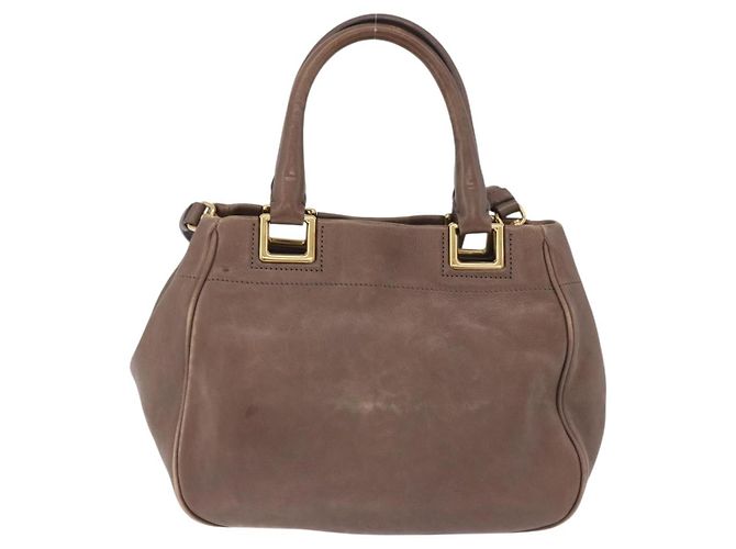 PRADA Handtasche Leder 2way Braun Goldfarben Auth BA15297 - Jerrillo - Ansicht 2