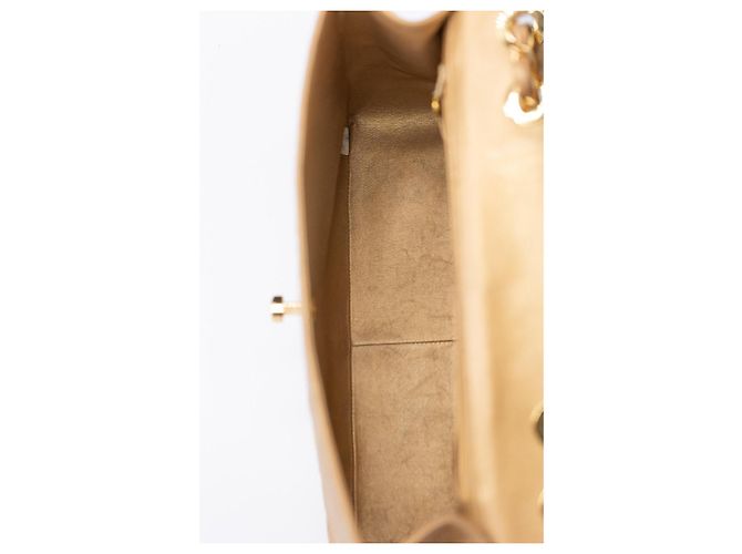 Chanel Vintage Jumbo Maxi Flap 34 cm – Gold Metallic – Gold Hardware - vista 18
