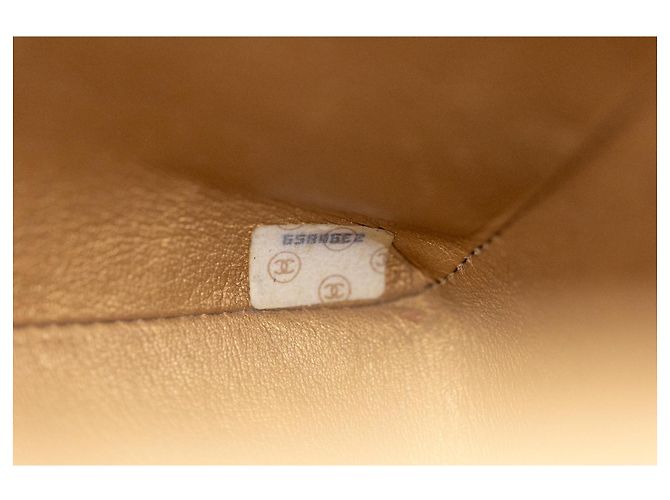 Chanel Vintage Jumbo Maxi Flap 34 cm – Gold Metallic – Gold Hardware - vista 19
