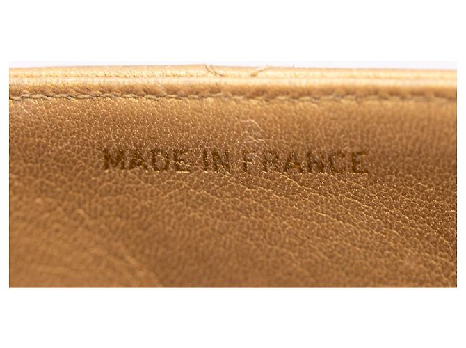 Chanel Vintage Jumbo Maxi Flap 34 cm – Gold Metallic – Gold Hardware - vista 20