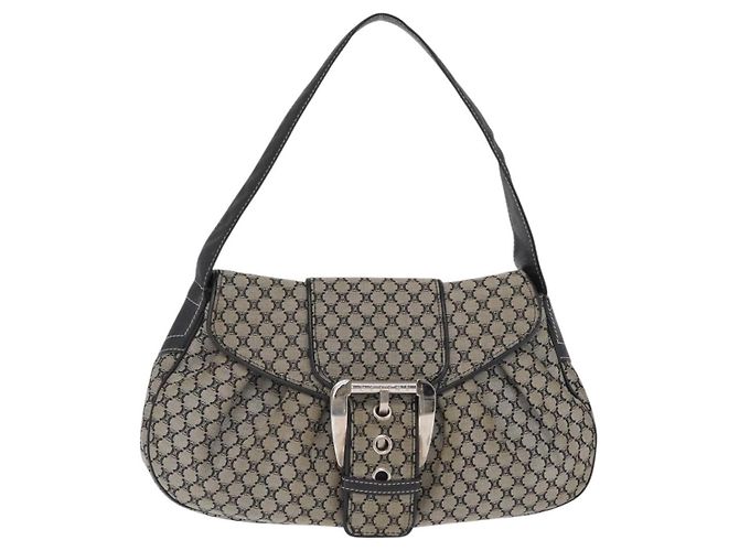 Céline CELINE Macadam Canvas Hand Bag Beige Silver Auth ep13183 - Jerrillo - vista 13