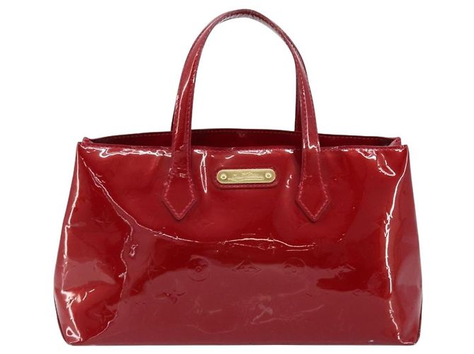 LOUIS VUITTON Monogram Vernis Wilshire PM Bag Pomme D'amour M93642 Auth 172117 - Jerrillo - vista 13