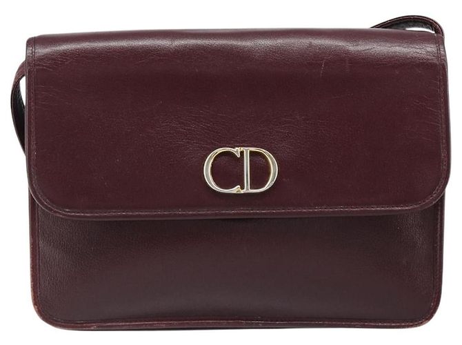 Christian Dior Shoulder Bag Leather Bordeaux Gold Auth yk20521 - Jerrillo - vista 13