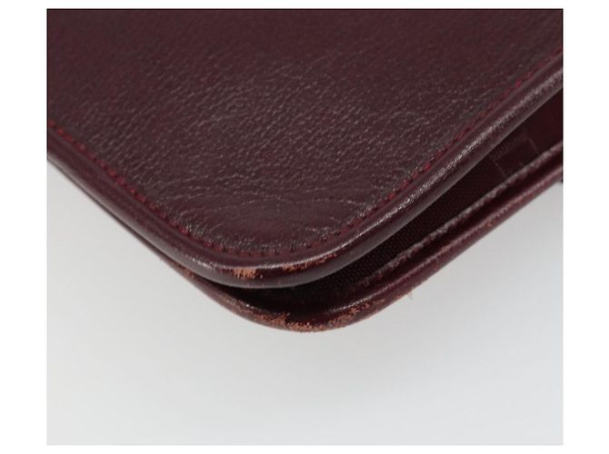 Christian Dior Shoulder Bag Leather Bordeaux Gold Auth yk20521 - Jerrillo - vista 15