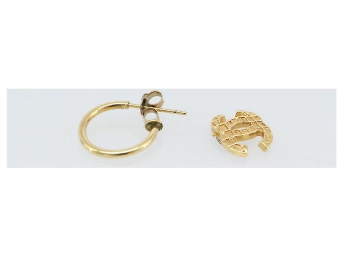 CHANEL Pierce Metall Gold Tone CC Auth 180938 - Jerrillo - Ansicht 12