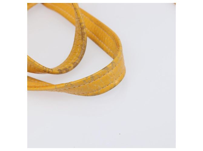 Balenciaga Bazaar Shopper Bag Leather 2way Yellow Silver 443096 Auth 207110A - Jerrillo - vista 10