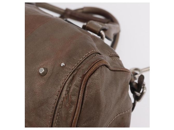 Chloé Chloe Paddington Hand Bag Leather Brown Silver Auth 207093V - Jerrillo - vista 13