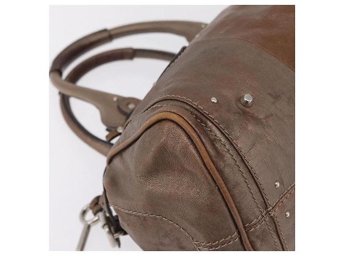 Chloé Chloe Paddington Hand Bag Leather Brown Silver Auth 207093V - Jerrillo - vista 14