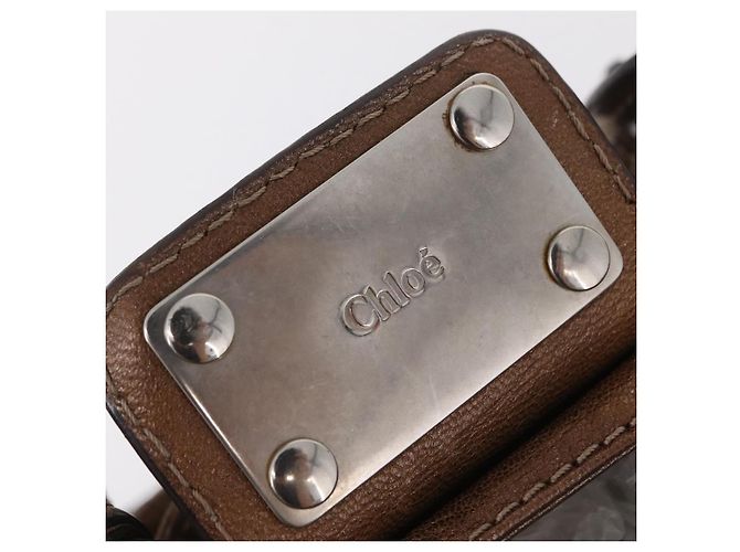 Chloé Chloe Paddington Hand Bag Leather Brown Silver Auth 207093V - Jerrillo - vista 20