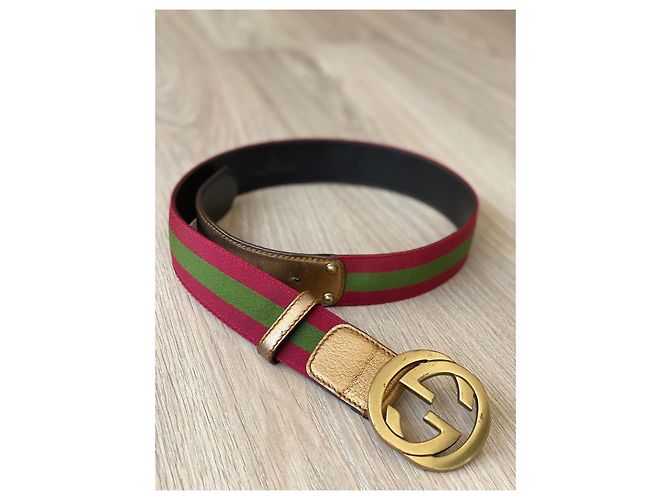 Cintura Gucci GG Marmont Web - vista 2