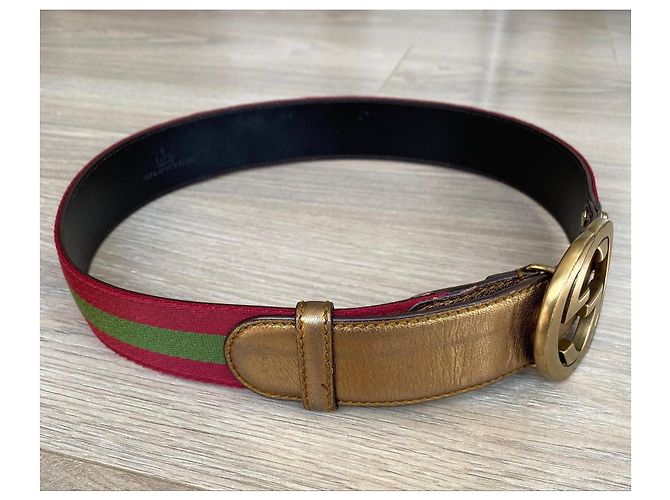 Cintura Gucci GG Marmont Web - vista 7