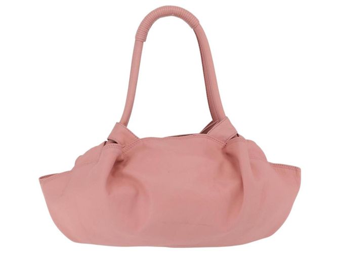 LOEWE Hand Bag Leather Pink Silver Auth 207112A - Jerrillo - vista 3