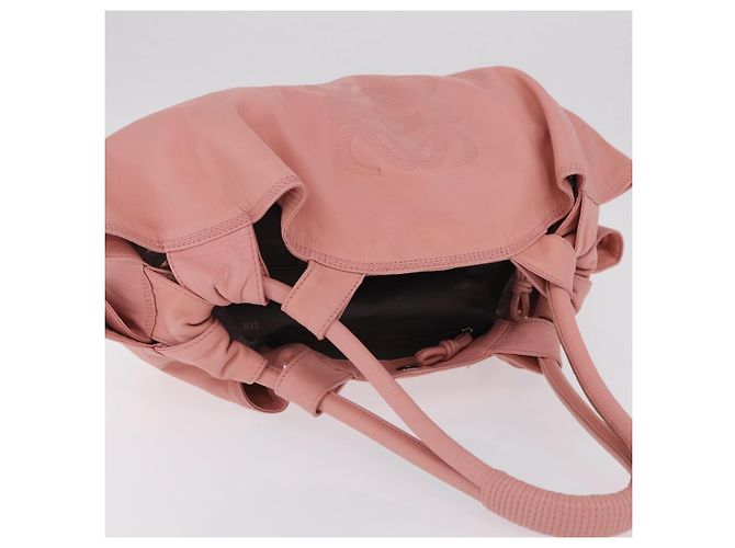LOEWE Hand Bag Leather Pink Silver Auth 207112A - Jerrillo - vista 6