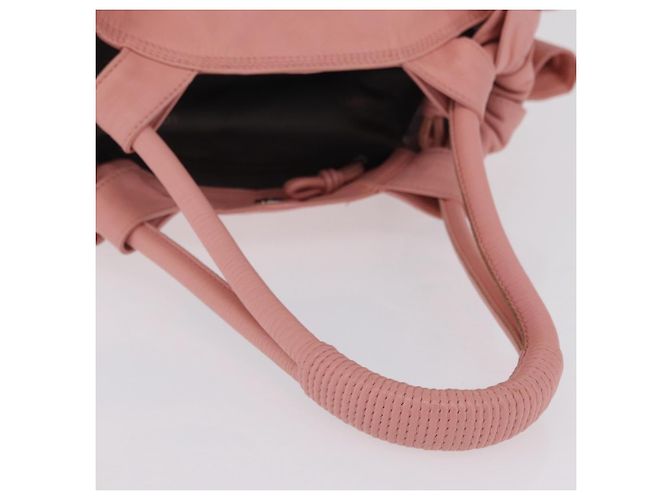 LOEWE Hand Bag Leather Pink Silver Auth 207112A - Jerrillo - vista 7