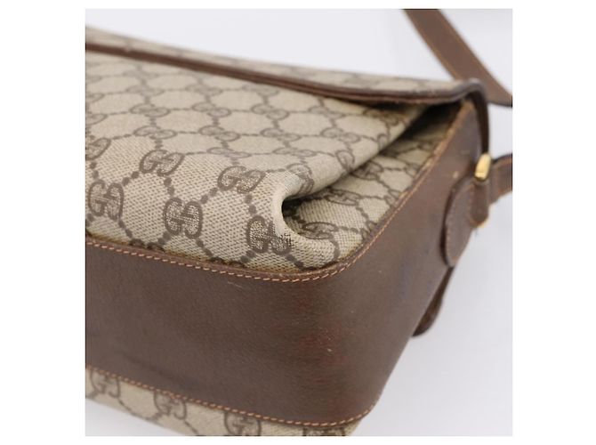 GUCCI GG Supreme Web Sherry Line Bag PVC Beige Gold 164 02 084 Auth 207146 - Jerrillo - vista 12