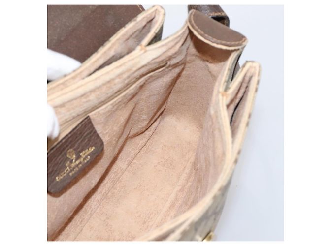 GUCCI GG Supreme Web Sherry Line Bag PVC Beige Gold 164 02 084 Auth 207146 - Jerrillo - vista 17