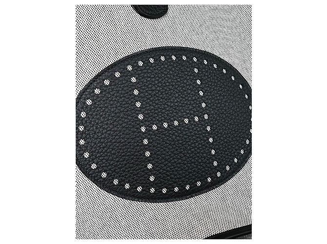 Evelyne Hermès Évelyne III 29 Toile H Écru Noir - vista 13