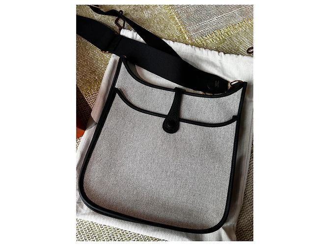 Evelyne Hermès Évelyne III 29 Toile H Écru Noir - vista 14