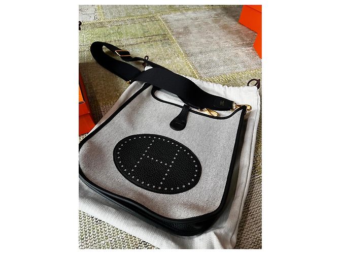 Evelyne Hermès Évelyne III 29 Toile H Écru Noir - vista 16