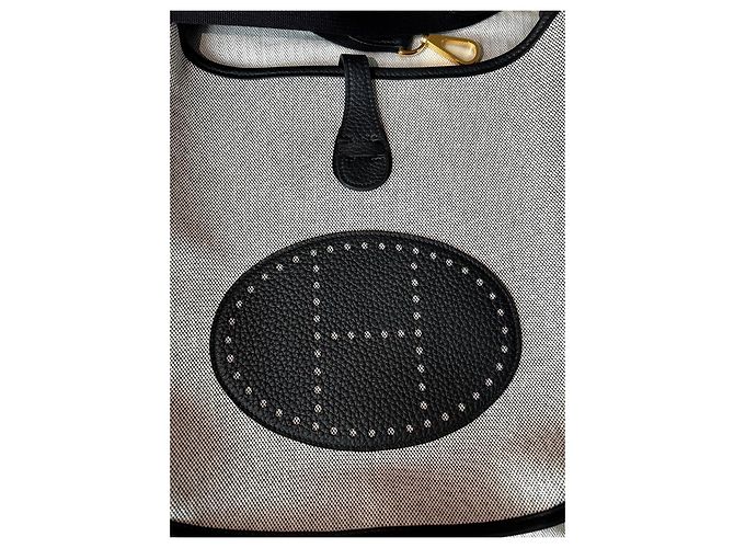 Evelyne Hermès Évelyne III 29 Toile H Écru Noir - vista 17