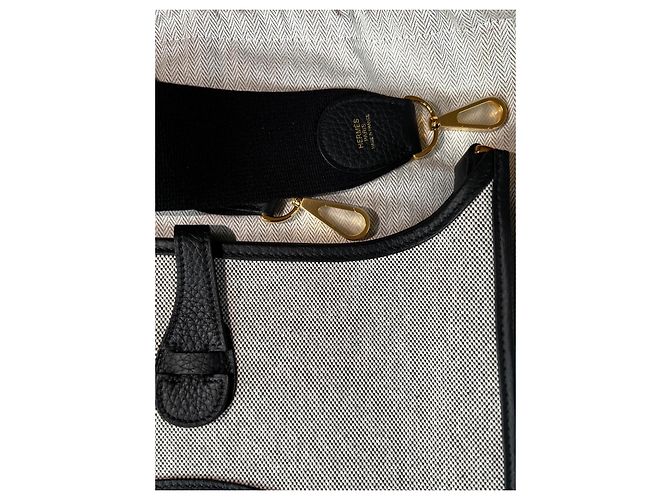 Evelyne Hermès Évelyne III 29 Toile H Écru Noir - vista 18