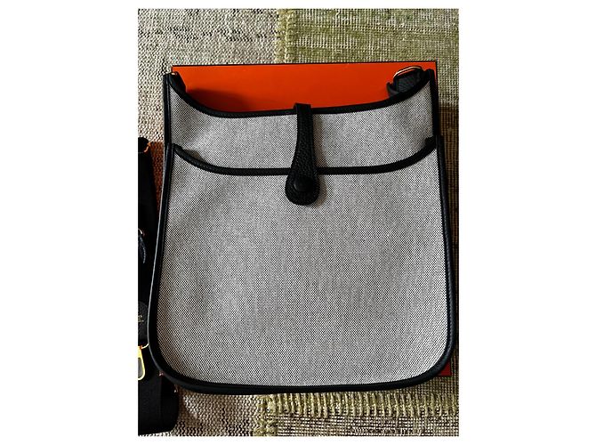 Evelyne Hermès Évelyne III 29 Toile H Écru Noir - vista 2