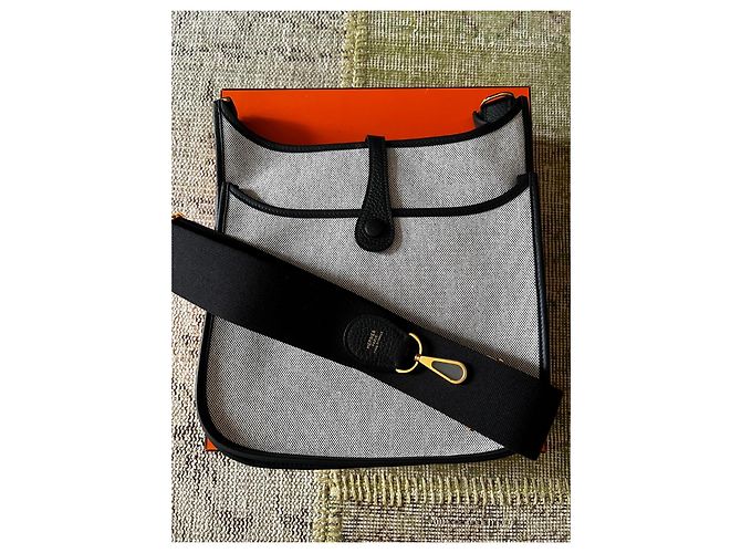 Evelyne Hermès Évelyne III 29 Toile H Écru Noir - vista 3