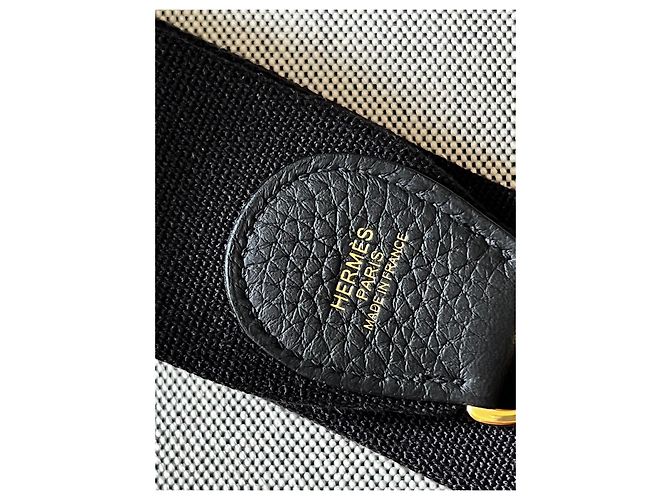 Evelyne Hermès Évelyne III 29 Toile H Écru Noir - vista 4