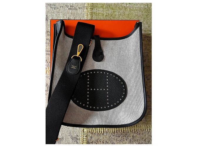 Evelyne Hermès Évelyne III 29 Toile H Écru Noir - vista 5