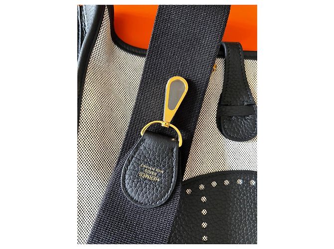 Evelyne Hermès Évelyne III 29 Toile H Écru Noir - vista 6