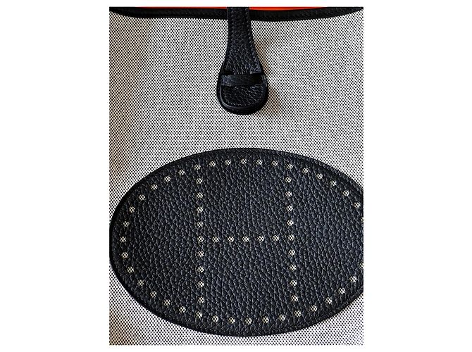Evelyne Hermès Évelyne III 29 Toile H Écru Noir - vista 9