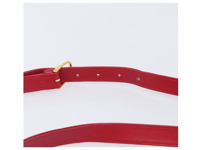 Autre Marque Saint Laurent Kate Shoulder Bag Leather Red Gold Auth 208231A - Jerrillo - vista 10