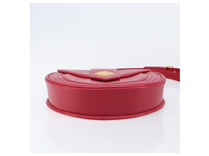Autre Marque Saint Laurent Kate Shoulder Bag Leather Red Gold Auth 208231A - Jerrillo - vista 11