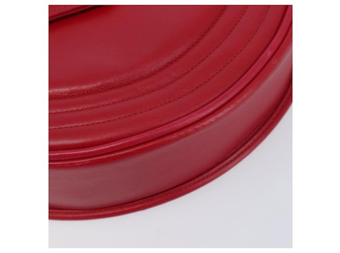 Autre Marque Saint Laurent Kate Shoulder Bag Leather Red Gold Auth 208231A - Jerrillo - vista 12